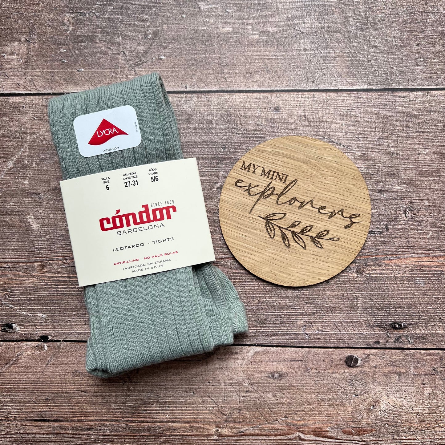 Cóndor Cotton Rib Tights - DRY GREEN 756