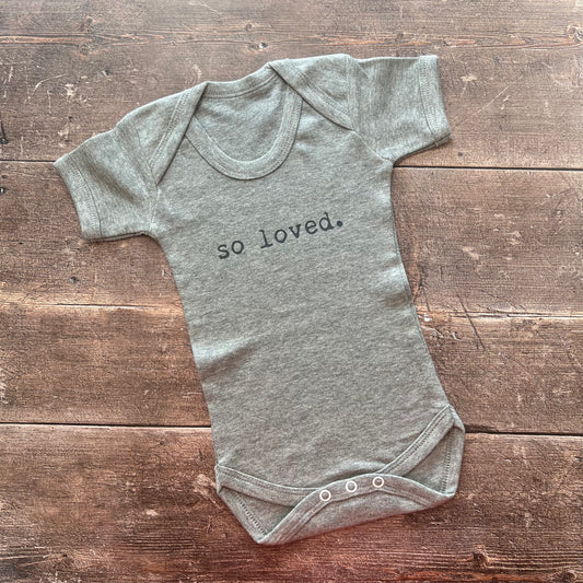 So loved grey bodysuit 0-3m