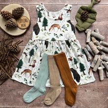 Load image into Gallery viewer, Organic Woodland Walk Pinafore Dress
