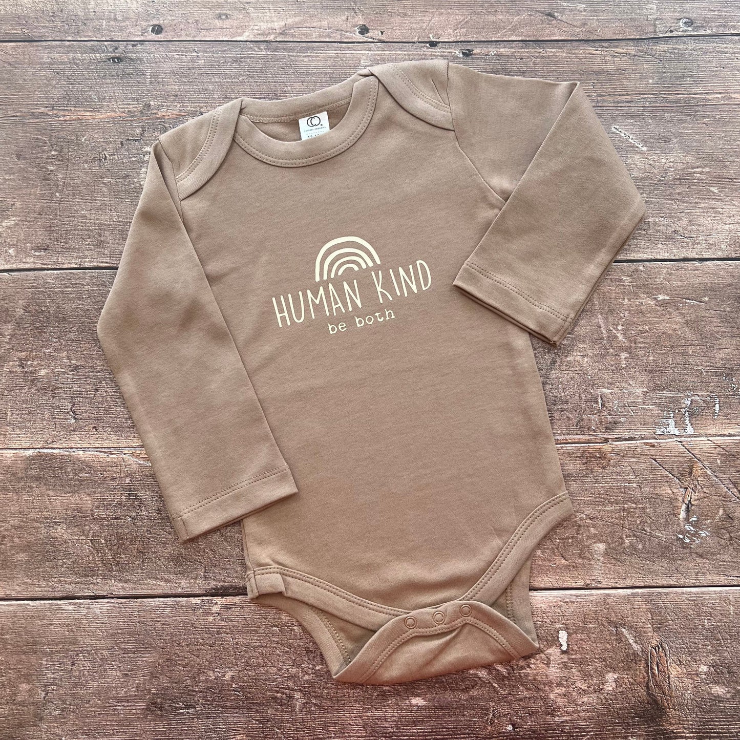 Human kind, be both mocha bodysuit 6-12m