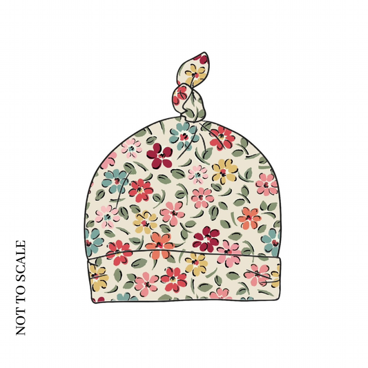 Ditsy Floral Knotted Hat