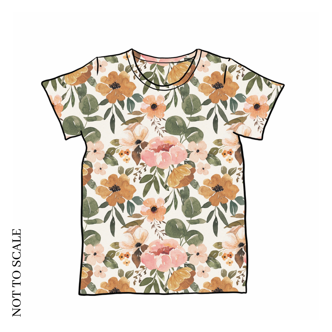 Organic Vintage Blooms T-Shirt