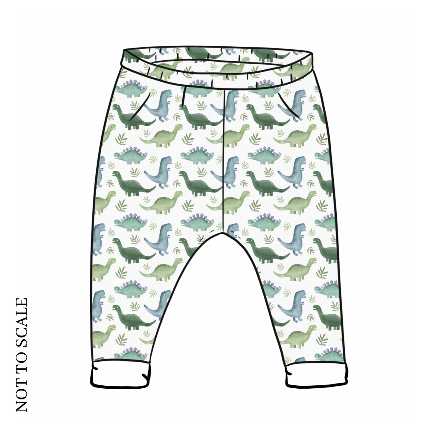 Blue Dinos Leggings