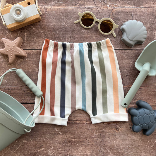Stripes Rolled Shorts 0-3m