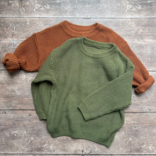Load image into Gallery viewer, Chunky Knit Oversized Sweater - Rust
