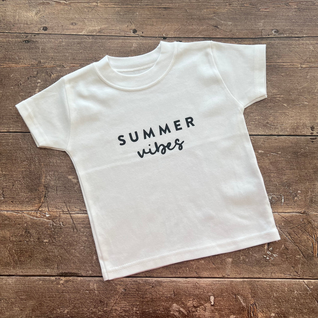 Summer vibes T-Shirt 6-12m (black vinyl)