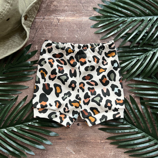 Leopard Cuffed Shorts 9-12m