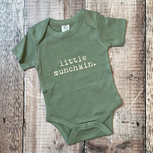 Little munchkin light khaki Bodysuit 0-3m