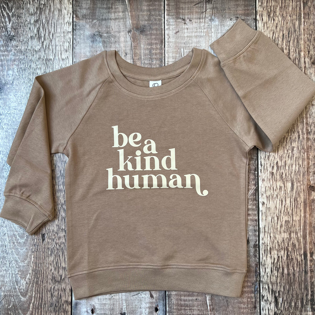 Organic Be a kind human Jersey Sweater 4-5y
