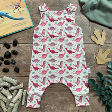 Load image into Gallery viewer, Pink Dinos Romper
